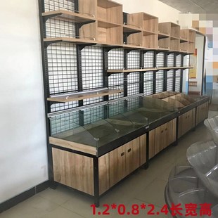 五谷杂粮展示柜超市散称零食货架带盒子米面粮油干果柜钢木多层架