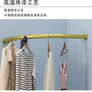 墙角挂衣架免打孔壁挂墙上挂衣架靠墙斜角晾衣杆墙角衣帽架