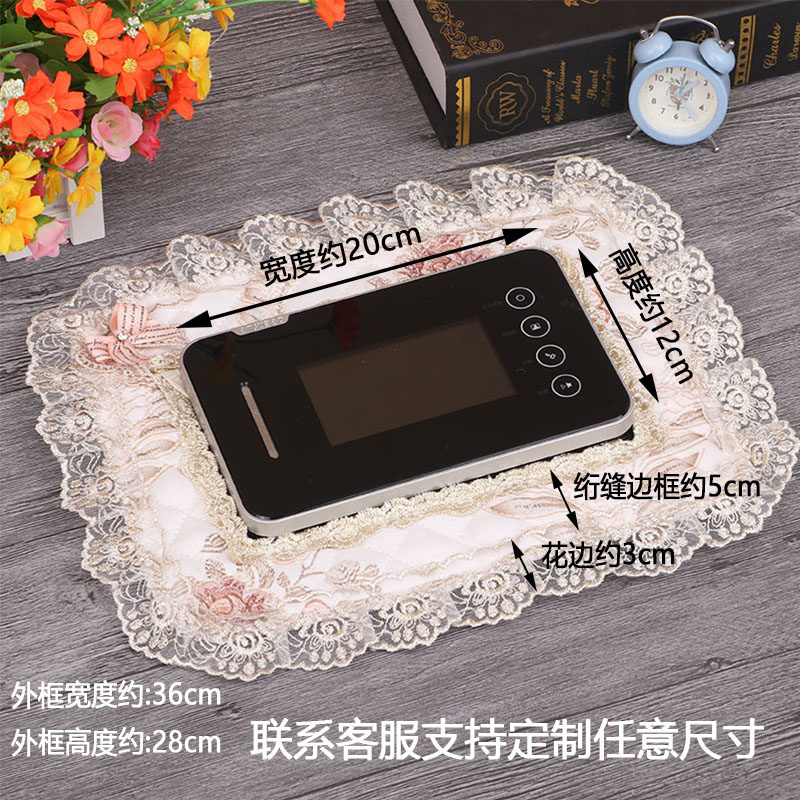 欧式视门铃电话墙遮挡装饰盒对讲布艺蕾丝电表箱防尘保护罩,居家布艺,电话套,淘宝优惠券,粉丝福利购,淘宝优惠卷
