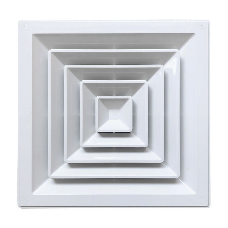 空调出风口百叶通风换气面板吊顶管道风机排风罩新风口方形散流器