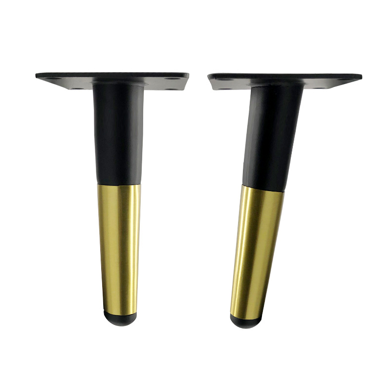 家具金属脚黑配金拉丝柜脚落地脚支撑腿沙发脚电视柜茶几腿桌凳腿