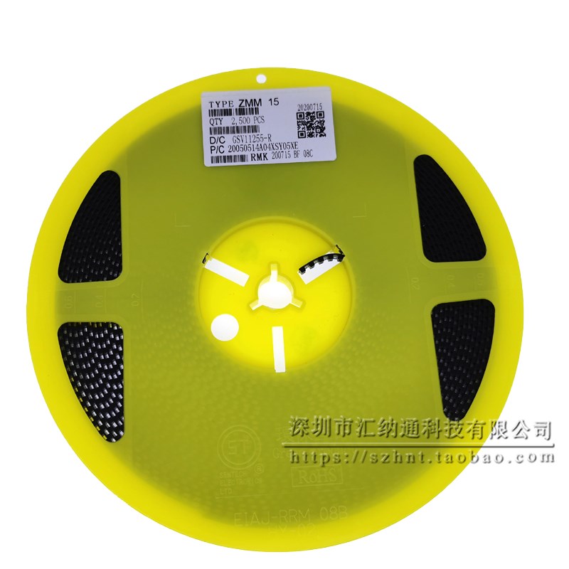 ZMM6V8 ZMM7V5 ZMM8V2 ZMM9V1 1/2W贴片稳压二极管 LL34 1206圆柱