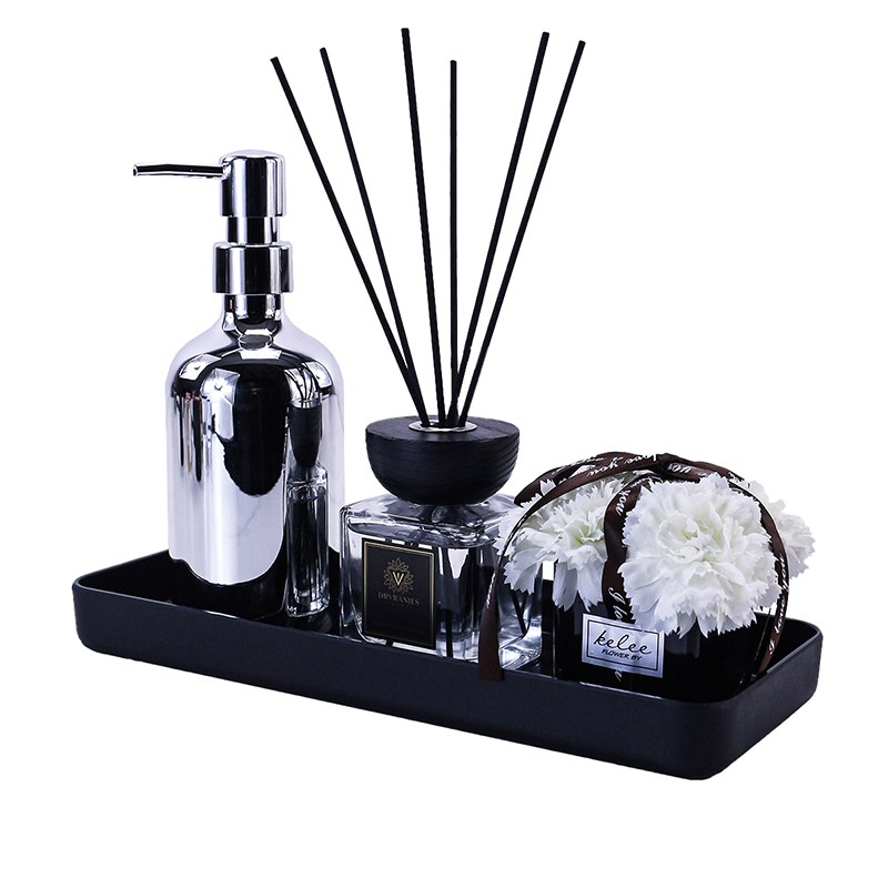 样板房卫生间浴室柜摆件洗手台洗漱装托盘香薰饰品民宿公寓软装