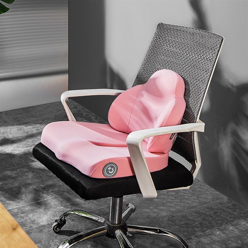 办公室上班久坐累坐垫靠背一体四季通用记忆棉屁股椅垫护腰靠垫