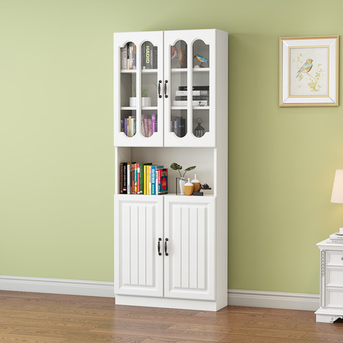 现代转角柜置物角柜实木书柜墙角柜