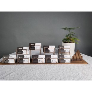 定制金属名片盒前台多格展示架大厅酒店广告免费印字图loo