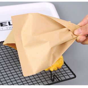 煎饼烤炸串袋灌饼袋子一次性加厚防油纸袋食品袋烧饼包装牛皮纸袋