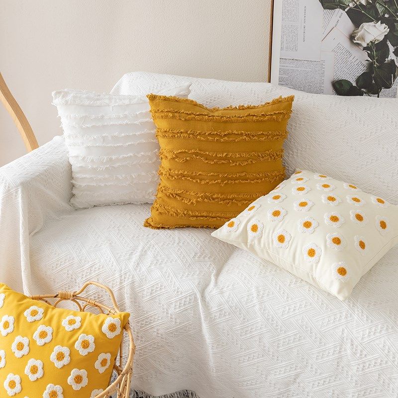 长也夕in风小雏菊朵抱枕沙发客厅民宿靠枕床头靠垫,居家布艺,靠垫/抱枕,淘宝优惠券,粉丝福利购,淘宝优惠卷