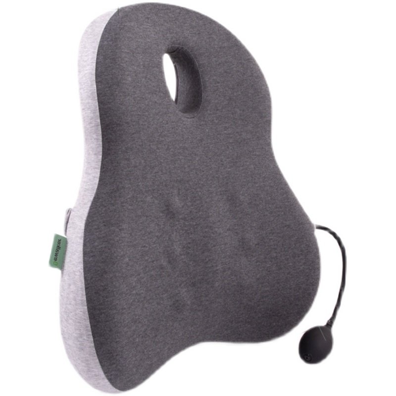 电动手动轮椅护腰充气靠背偏瘫老按摩靠背垫透气记忆棉