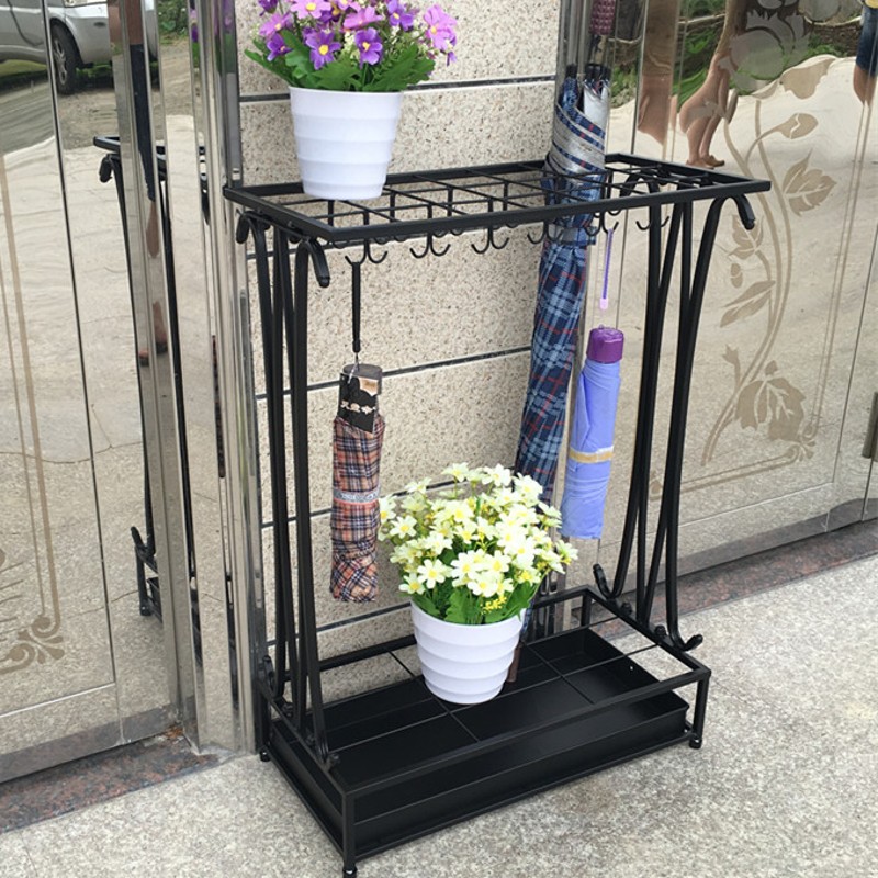 创意雨伞架子酒店 大堂家用收纳架铁艺伞筒折叠雨伞桶放伞架办公