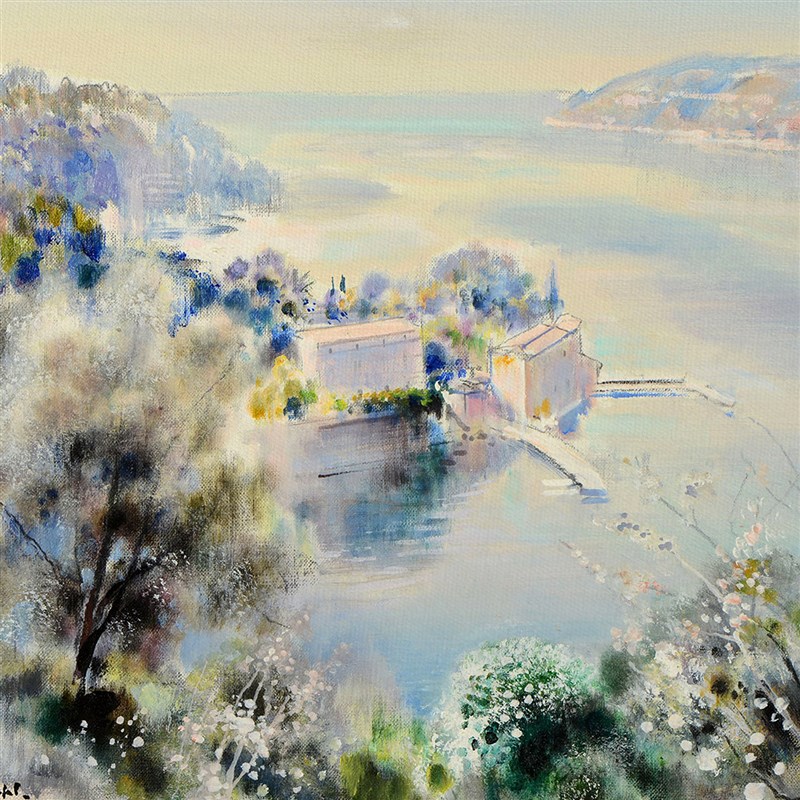 现代风景三联装饰画客厅沙发背景墙壁画走廊过道挂画书房玄关墙画图片