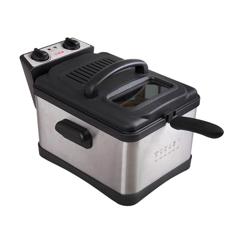 艾格丽商用家用电油炸炉恒温轻烟省油大容量控温控时炸鸡柳薯条机