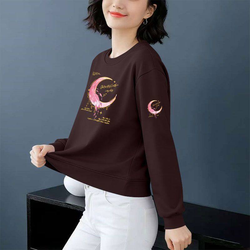 纯棉长袖卫衣女时尚新款秋冬显瘦大码潮流洋气遮肉气质上衣ins,女装/女士精品,卫衣/绒衫,淘宝优惠券,粉丝福利购,淘宝优惠卷