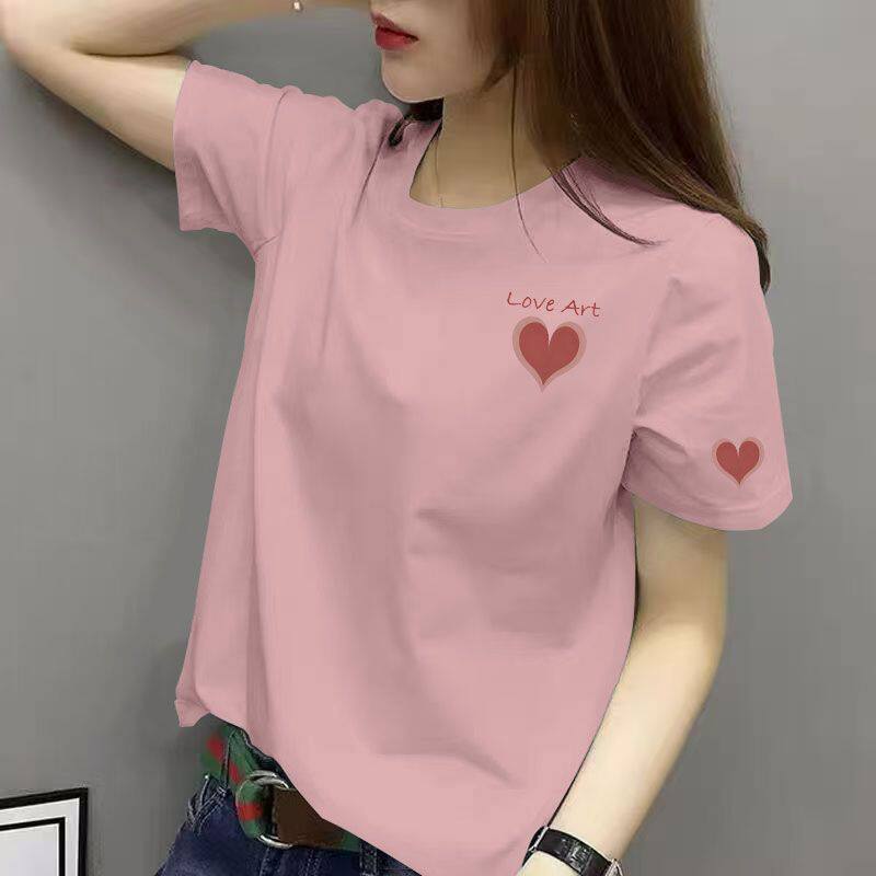 100%纯棉短袖T恤女夏装新款