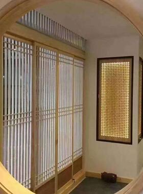 中式窗户花窗仿古镂空木窗中式木格窗圆形木窗实木制作东阳雕刻
