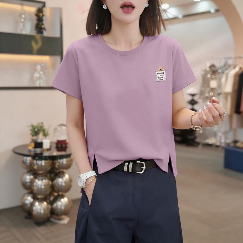 夏季纯棉短袖宽松显瘦T恤女