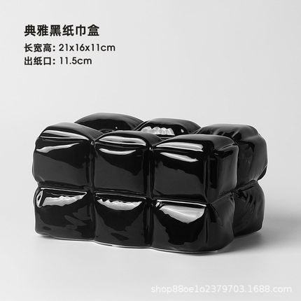 可爱兔子擦手纸巾l盒桌面摆件家用客厅茶几装饰高档创意抽纸盒摆