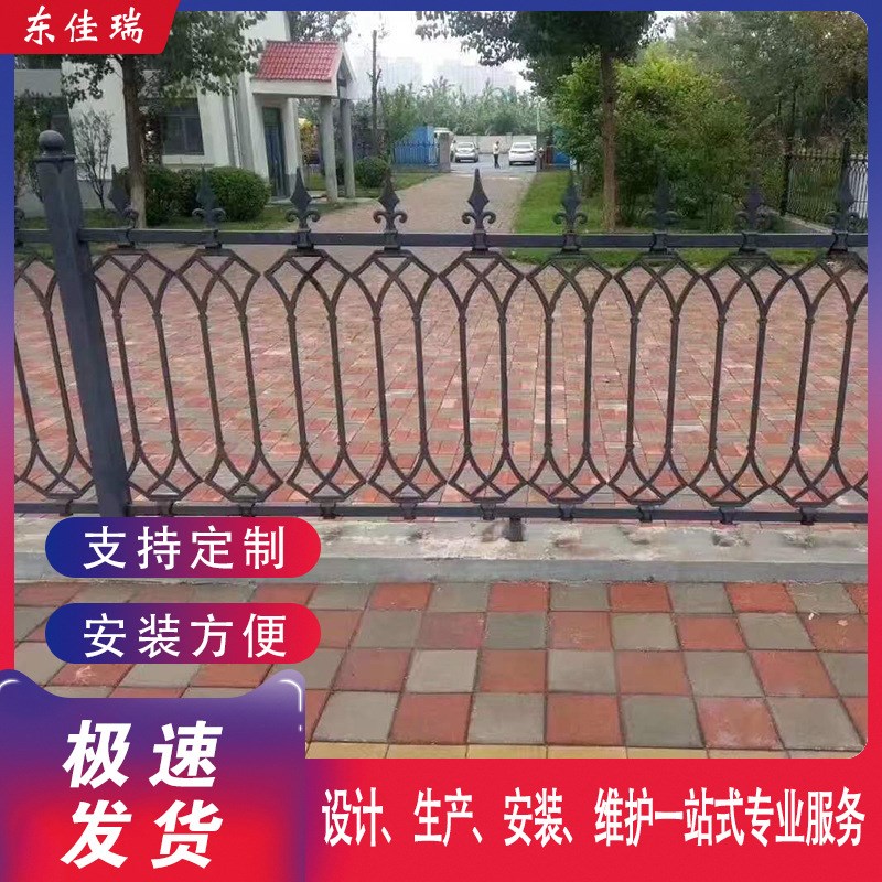玛钢围栏球墨花园实心铁艺围墙学校阳台外M墙楼梯格栅锌钢铸铁护
