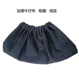 套可重复使用防静电防N尘工厂家用布鞋 加厚加大防滑牛仔布鞋 套脚