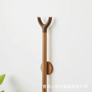 家用木质撑衣杆个性 店衣杆丫叉木棍长 创意衣叉杆z阳台挑衣杆 服装