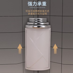 多层免打孔阳台客厅家用夹缝置物架厂家直 三角旋转置物架置k地式