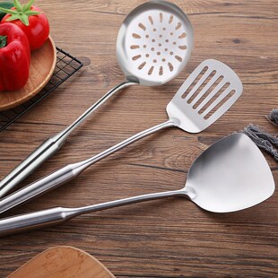 砂光厨具套装 304不锈钢f厨具 不锈钢锅铲烹饪勺铲厨房用品七件套