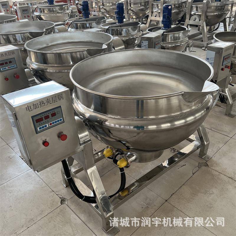 商用电加热立式搅拌夹层锅可倾式带保温卤煮锅高温高压蒸煮锅