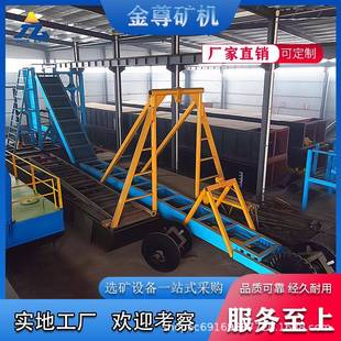 河道大型淘金船操作简单性能稳定砂金开采机械