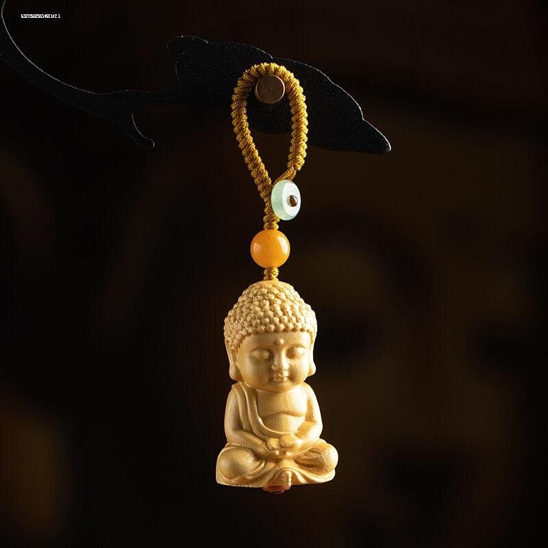 桃木汽车钥匙扣挂件男士个性时尚霸气随身包挂饰品坠