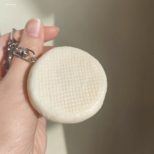 仿真小笼包肉包子食物钥匙扣挂饰书包挂件可爱饰品耳机套链