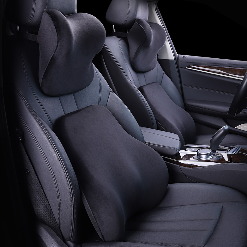 汽车头枕护颈枕j车用记忆棉车载座椅颈椎枕脖子车内靠枕腰靠垫睡