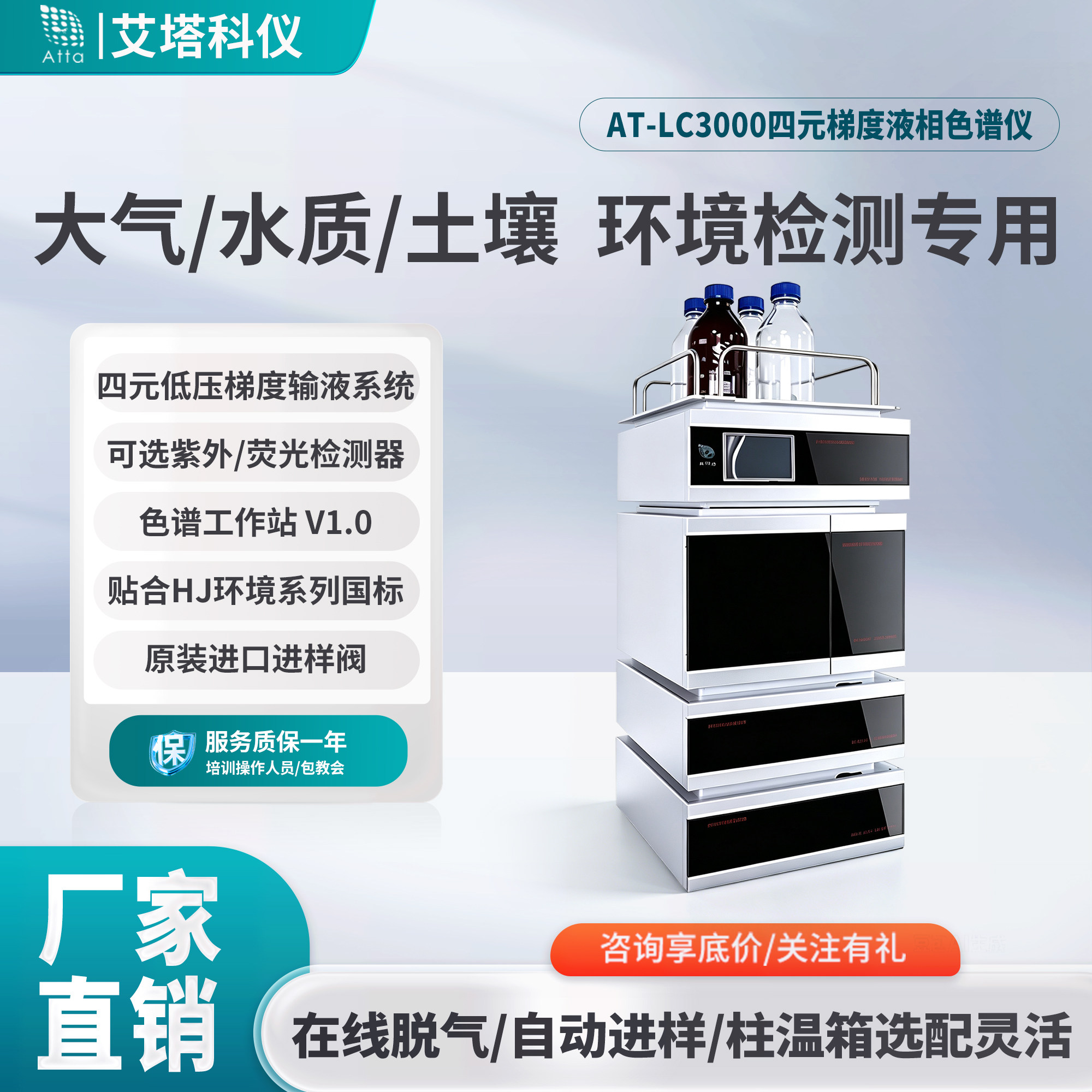 艾塔液相色谱仪大气水质土壤检测图片