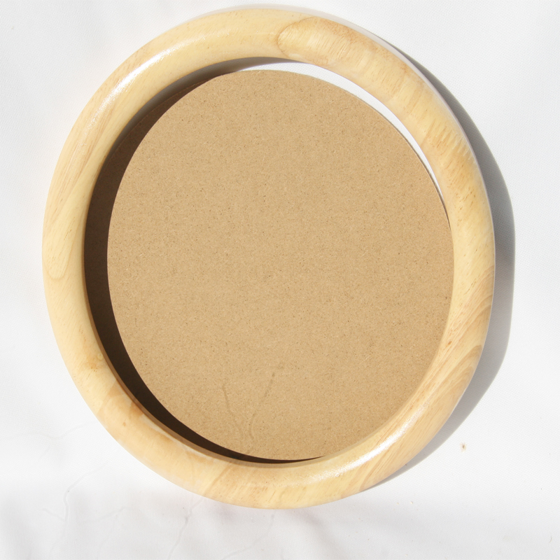 实木圆形新中式画框国画装裱十字绣圆框油画外框相框简约挂墙包邮