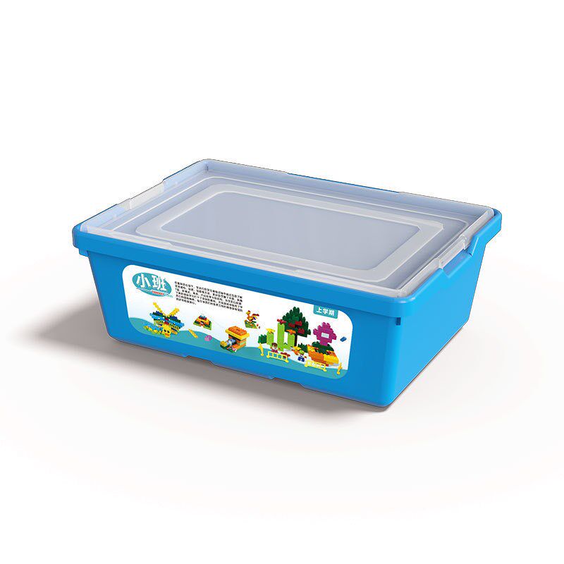 幼儿园大中小班兼容某高大颗粒积木机构教具套装带课程拼装益智