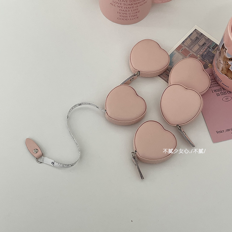 不腻少女心  迷你卷尺1.5米y测量随身三围胸围腰围量衣皮尺测身高