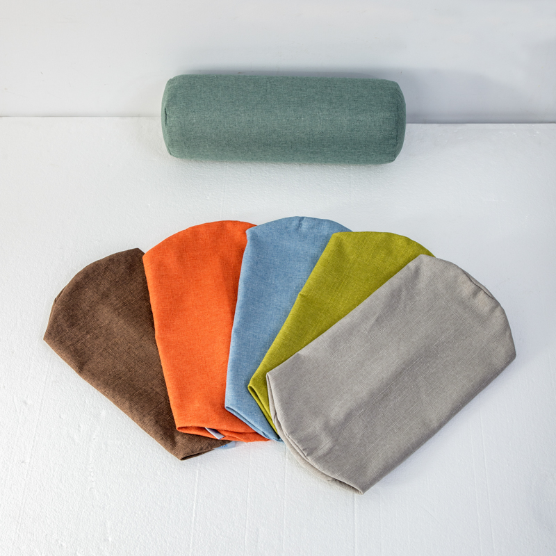 竹节麻布外套糖果枕套男朋友圆柱抱枕儿I童长条枕套不含芯  可定