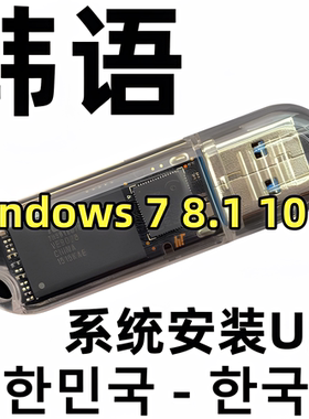韩语韩文版 韩版 windows xp 7 8 10 专业企业win 11 系统安装u盘