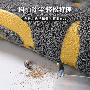 进门地垫大门口丝圈脚垫家用入户门出入平安门垫室内地毯门外耐脏