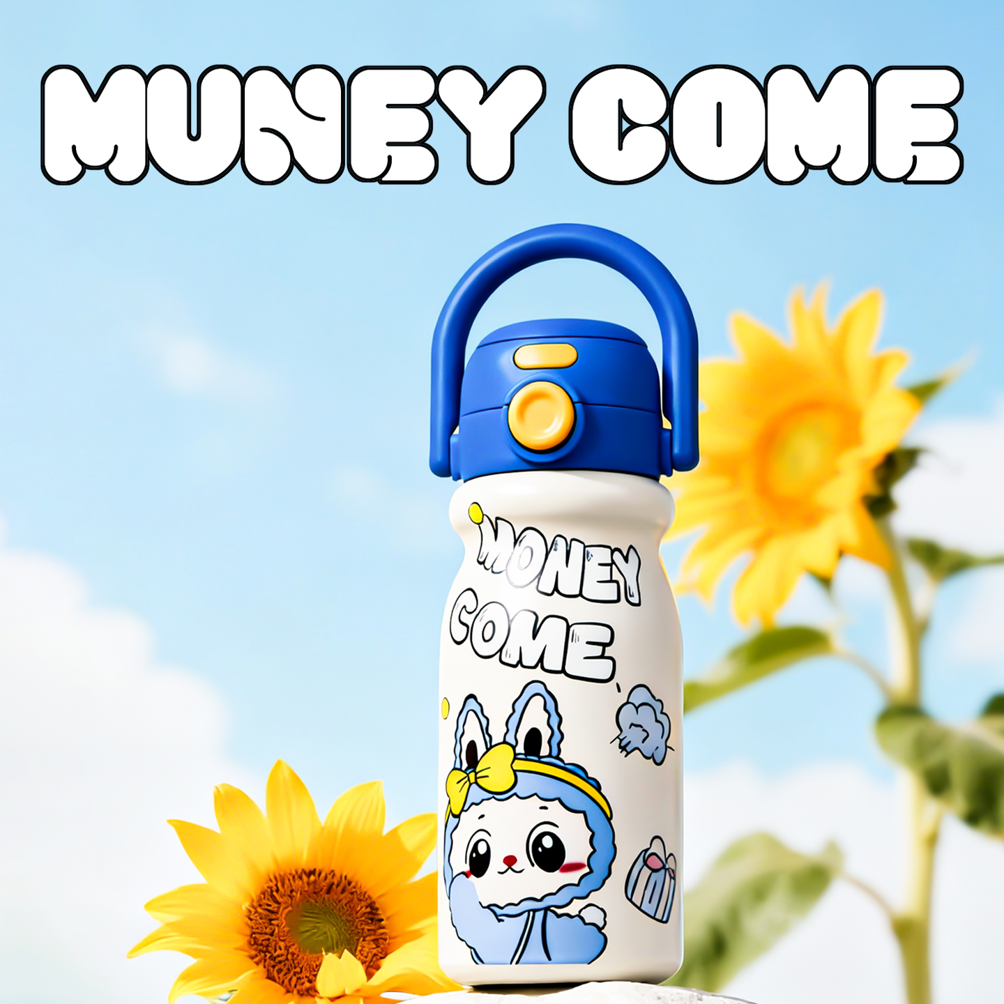 俏皮龙儿童保温杯小学生上学专用吸管水杯子2025新款女高颜值水壶