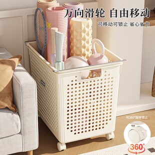 玩具收纳箱大容量瑜伽垫收纳筐塑料杂物脏衣服储S物箱玩偶收纳神