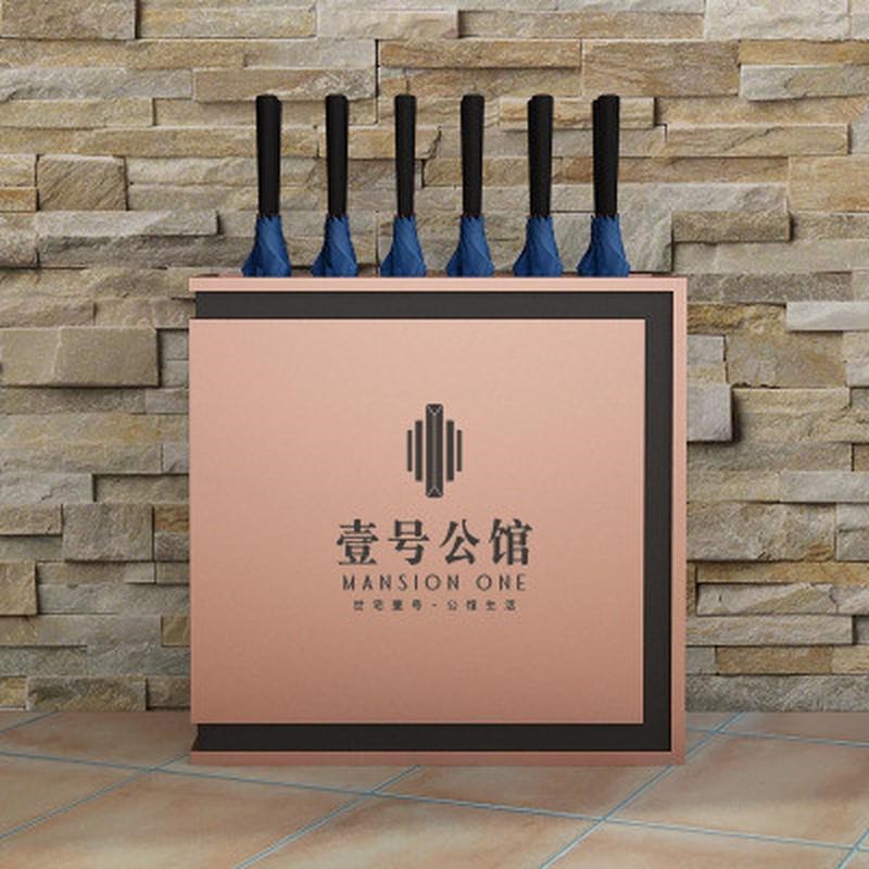 雨伞架商用售楼部高档伞架酒店大堂迎宾L部不锈钢创意雨伞放置架