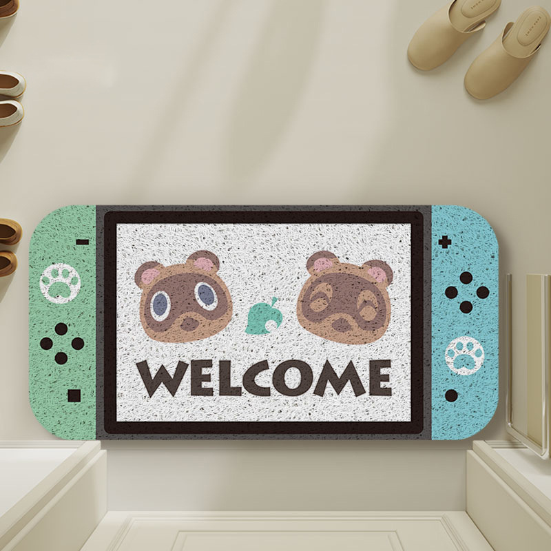 动森Switch入户门地垫进门地垫入户门垫丝圈地垫pvc地垫玄关地垫
