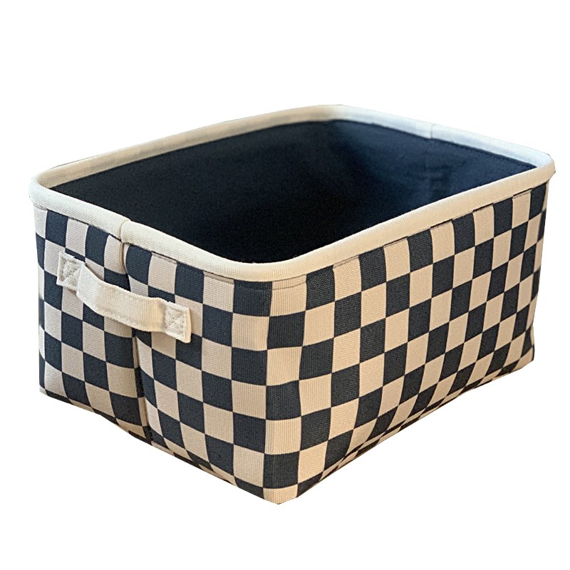 可水洗折叠布艺加厚桌面收纳筐学生宿舍办公室零食内衣收纳盒车载