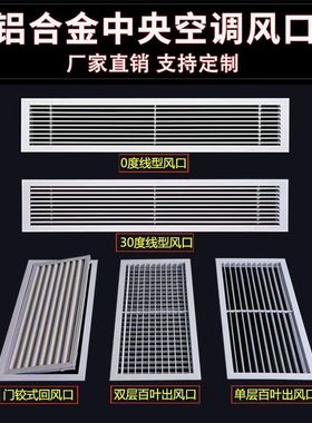 中央空调b出风口铝合金排风格栅散流器回风检修口暖气罩百叶窗定