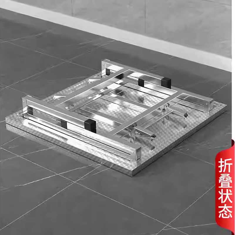 不锈钢折叠桌子便携式烧烤桌户外摆摊商用夜市出摊方桌正方形餐桌