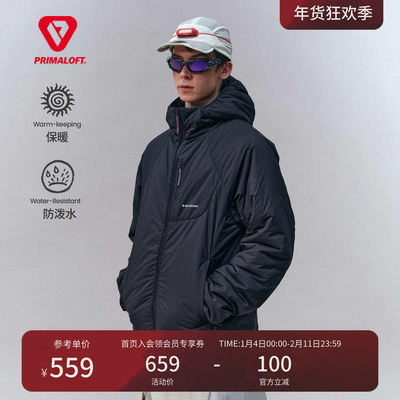 瞬时山野Monterest山系户外金标P棉连帽棉服防泼水保暖棉衣外套男