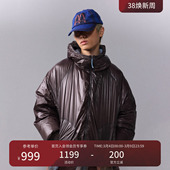 瞬时山野Monterest户外透视结构连帽C6防泼水90白鹅绒服羽绒服男