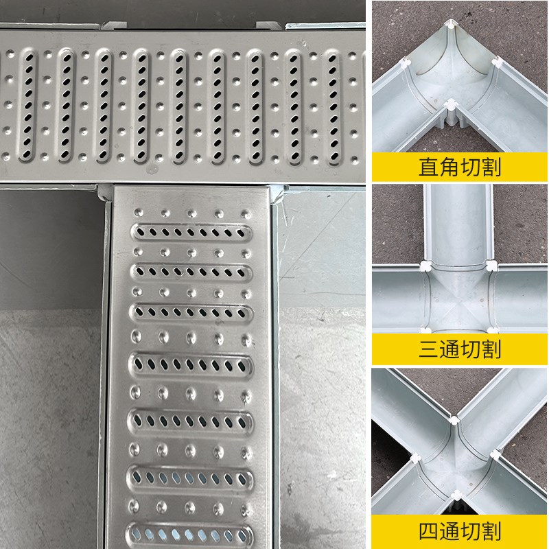 水沟配件弯头直角成品排水沟u型槽三通配件水P沟堵头四通成品弯头