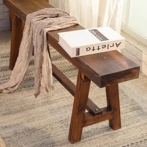 全实木长条凳长方形n大板凳木头餐桌凳子家用木质靠墙餐厅茶桌长