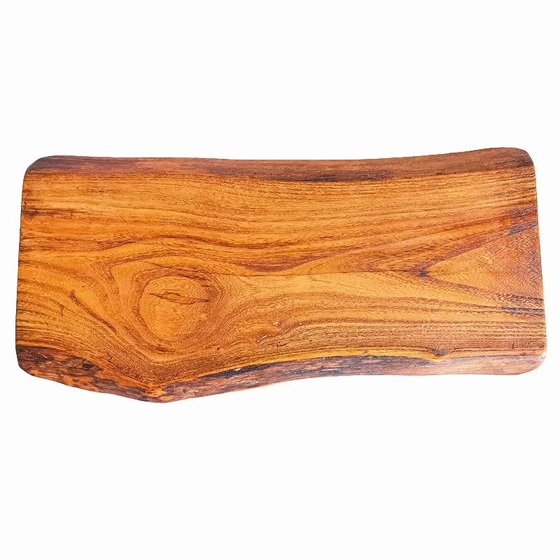 自然边榆木实木板木蜡油护理仿古B旧实木板泡茶台桌面装饰摆件底